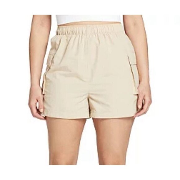 DSG Women's Cargo Woven Athletic Shorts Size S Sandy Slate High Rise 3" NEW - Picture 2 of 10